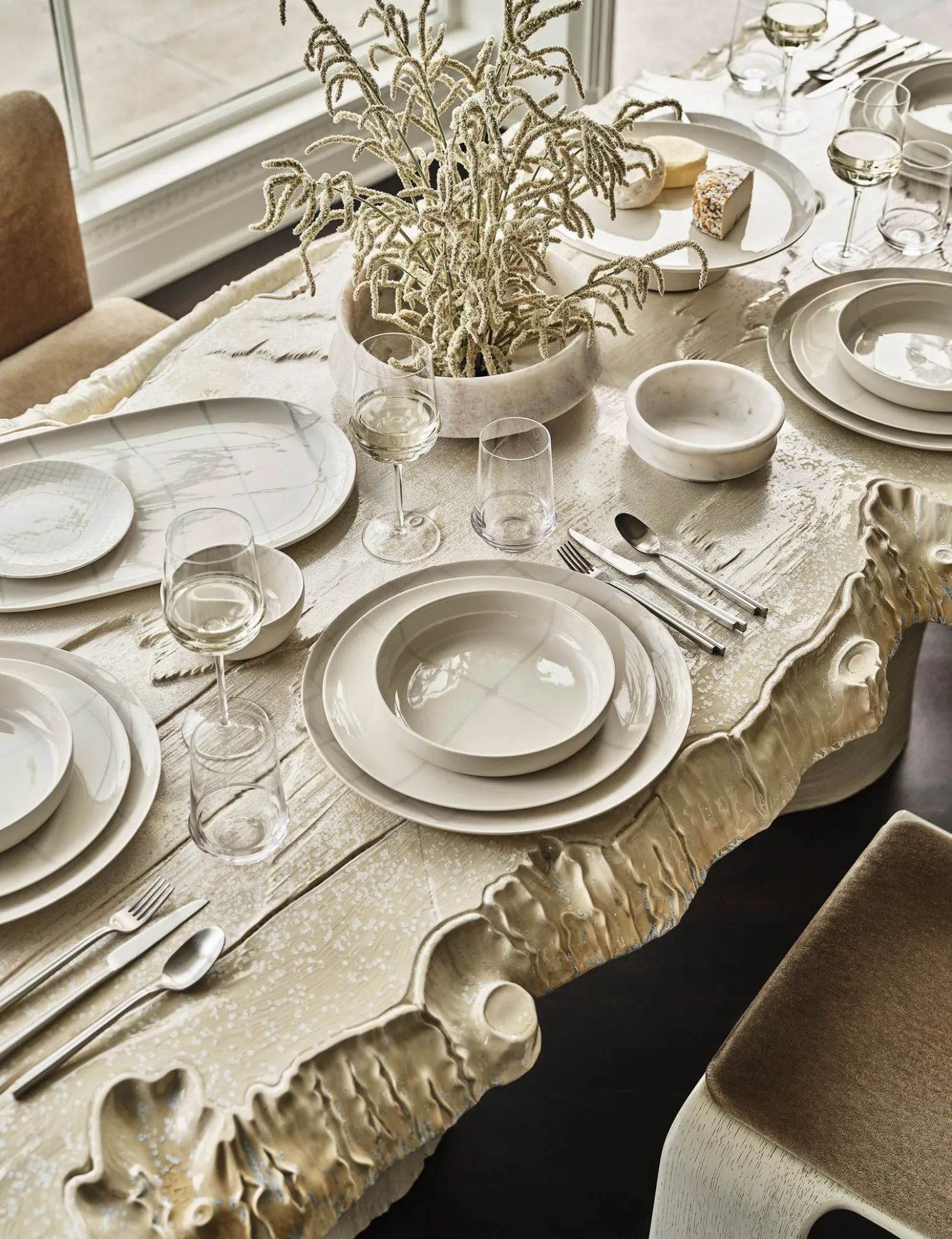 Zuma Porcelain Dinnerware by Kelly Wearstler x Serax
